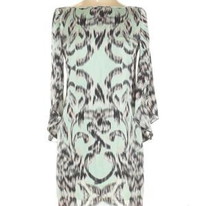 Milly New York Silk Cascading Sleeve Shift Dress